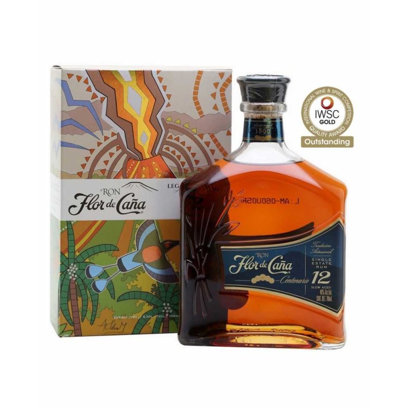 Flor de Cana - Rhum hors d'âge - Centenario - 12 ans - 70cl - 40°
