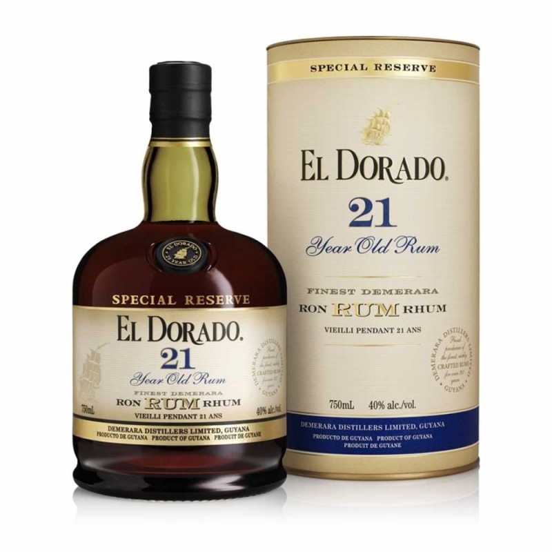 El Dorado - Rhum hors d'âge - 21 ans - 70cl - 43°